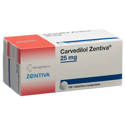 CARVEDILOL Zentiva Tabl 25 mg 100 Stk