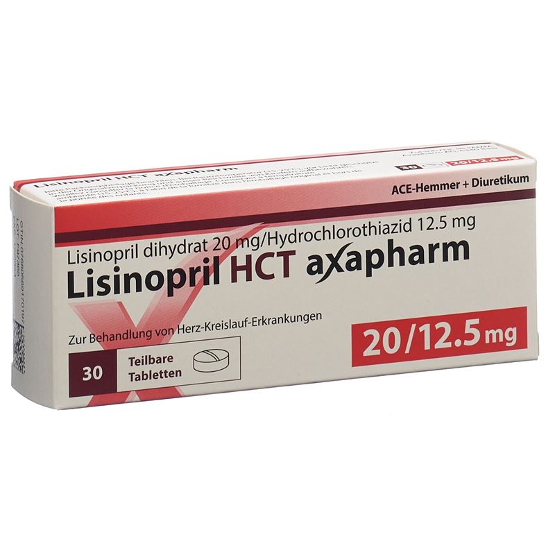 LISINOPRIL HCT Axapharm Tabl 20/12.5 mg 30 Stk