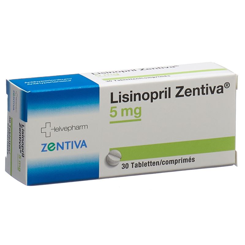 LISINOPRIL Zentiva Tabl 5 mg 30 Stk