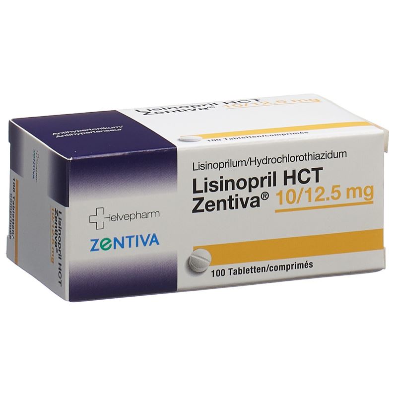 LISINOPRIL HCT Zentiva Tabl 10/12.5 mg 100 Stk