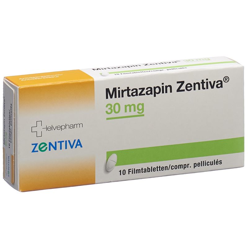 MIRTAZAPIN Zentiva Filmtabl 30 mg 10 Stk