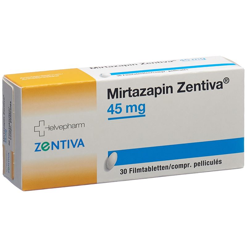 MIRTAZAPIN Zentiva Filmtabl 45 mg 30 Stk