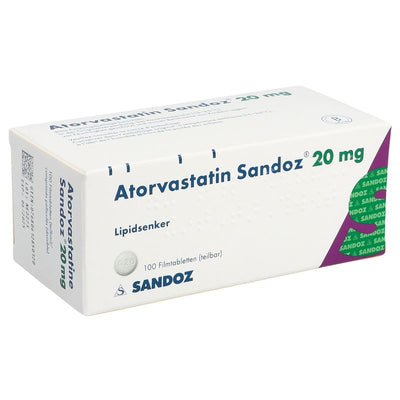 ATORVASTATIN Sandoz Filmtabl 20 mg 100 Stk