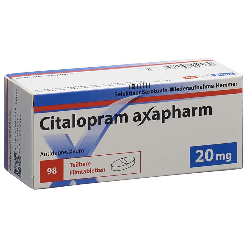 CITALOPRAM Axapharm Filmtabl 20 mg 98 Stk