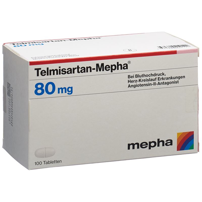 TELMISARTAN Mepha Tabl 80 mg 100 Stk