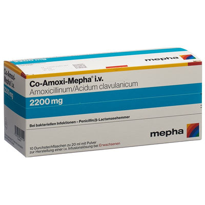 CO-AMOXI Mepha Trockensub 2200 mg Fl 20ml 10 Stk