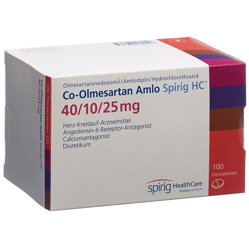 CO-OLMESARTAN AMLO Spirig HC 40/10/25mg 100 Stk