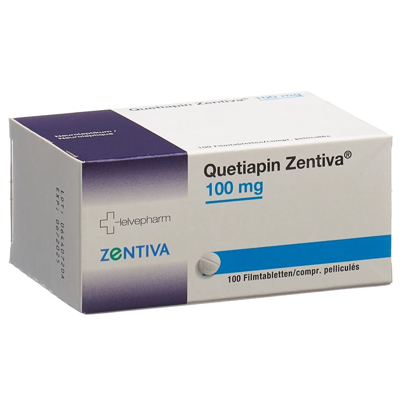 QUETIAPIN Zentiva Filmtabl 100 mg 100 Stk