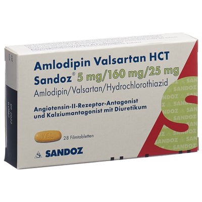 AMLODIPIN VALSARTAN HCT Sandoz 5/160/25 28 Stk