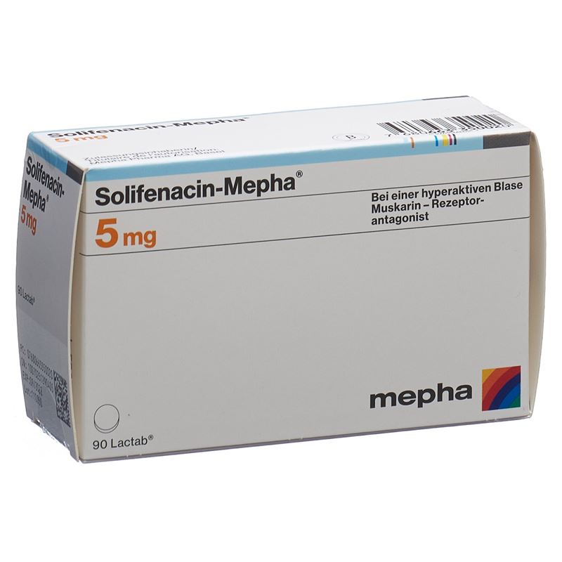 SOLIFENACIN Mepha Filmtabl 5 mg 90 Stk