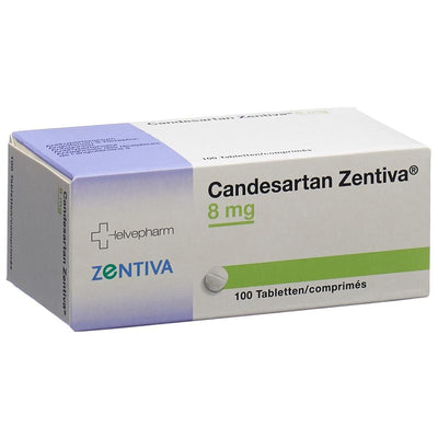 CANDESARTAN Zentiva Tabl 8 mg 100 Stk