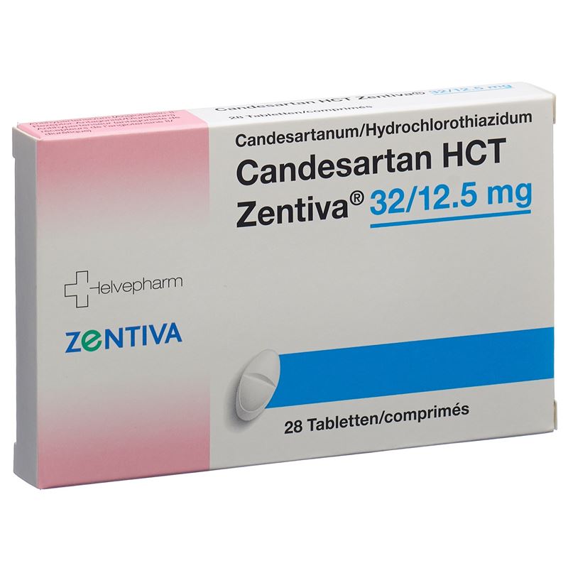 CANDESARTAN HCT Zentiva Tabl 32/12.5 mg 28 Stk