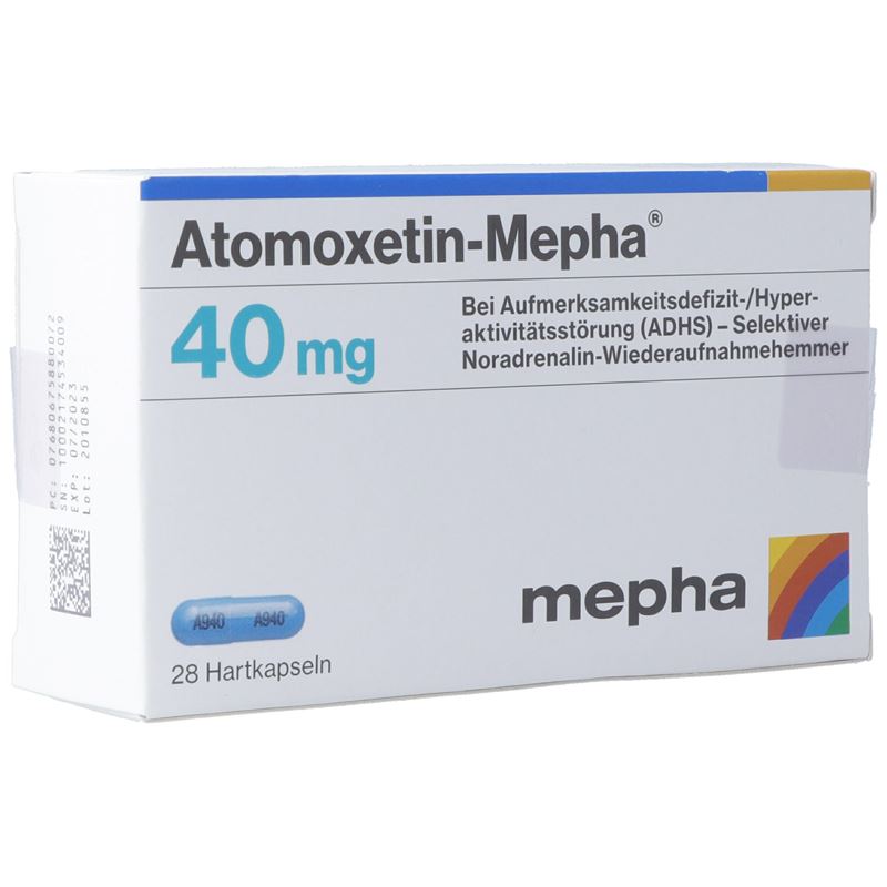 ATOMOXETIN Mepha Kaps 40 mg 28 Stk