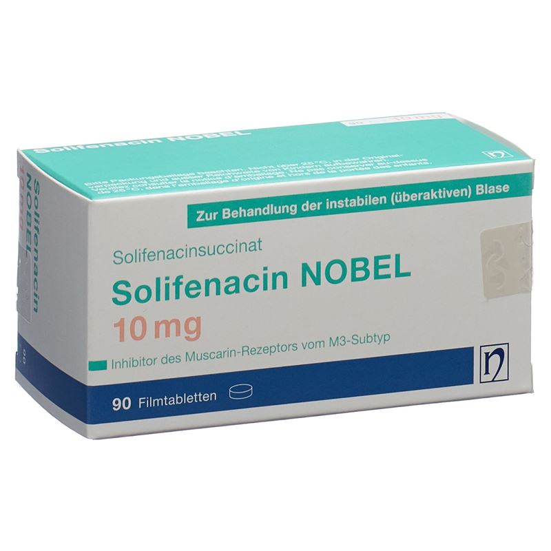 SOLIFENACIN NOBEL Filmtabl 10 mg 90 Stk