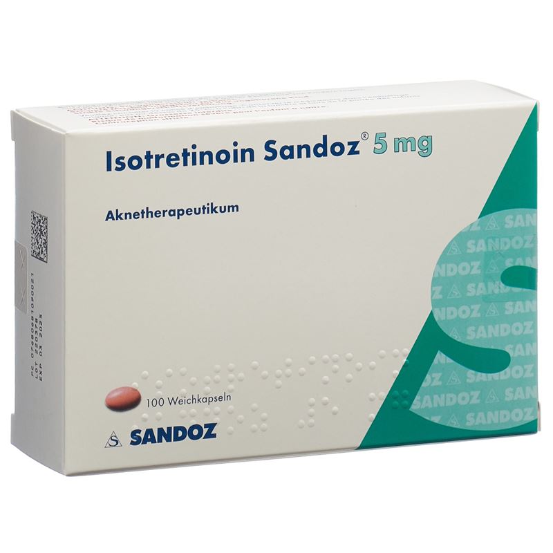 ISOTRETINOIN Sandoz Solucaps 5 mg 100 Stk