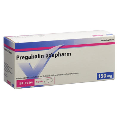 PREGABALIN axapharm Kaps 150 mg 168 Stk