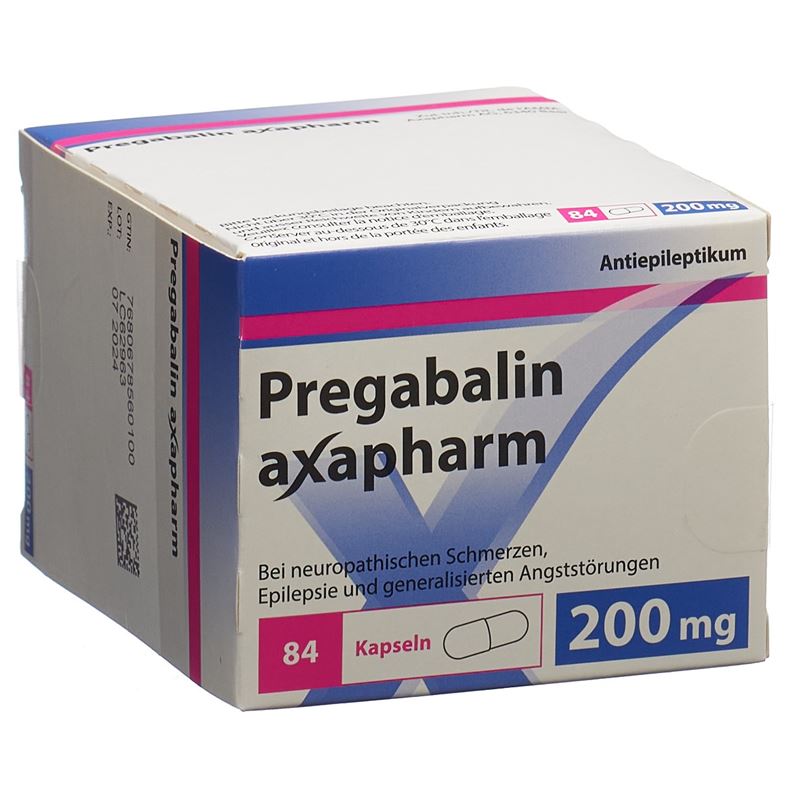 PREGABALIN axapharm Kaps 200 mg 84 Stk