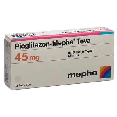 PIOGLITAZON Mepha Teva Tabl 45 mg 28 Stk