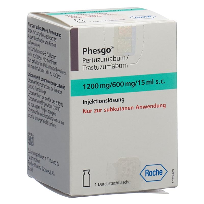 PHESGO Inj Lös 1200mg/600mg Durchstf 15 ml