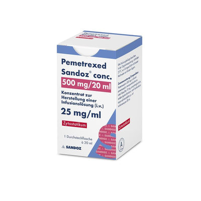 PEMETREXED Sandoz conc. Inf Konz 500 mg/20ml Amp