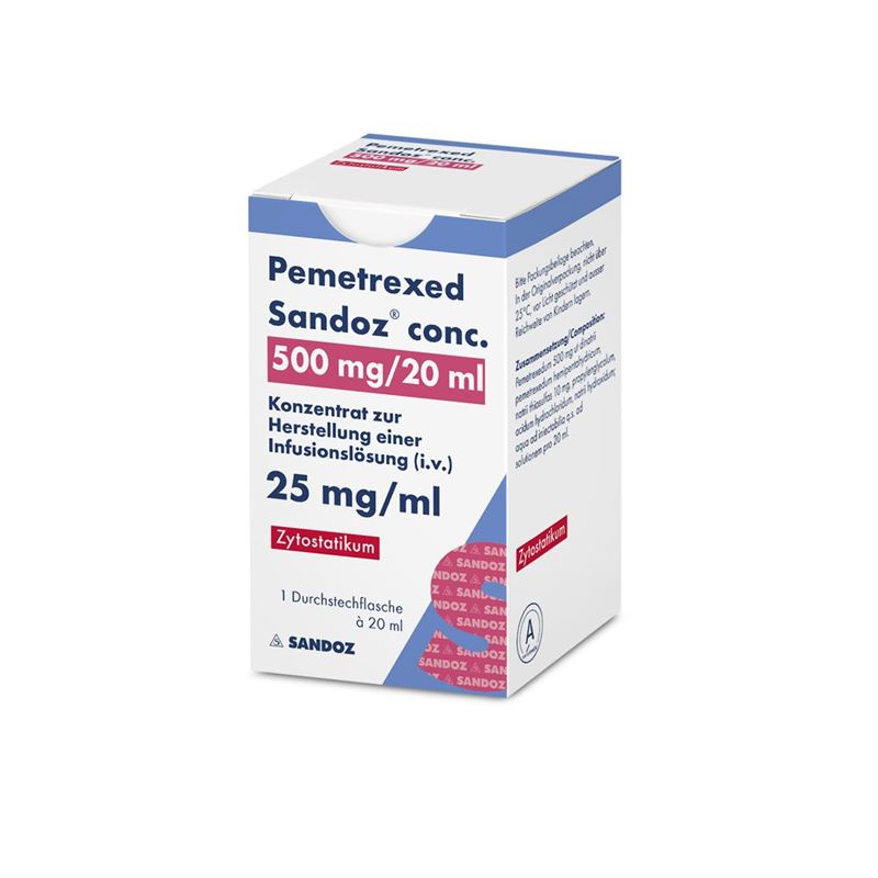 PEMETREXED Sandoz conc. Inf Konz 500 mg/20ml Amp