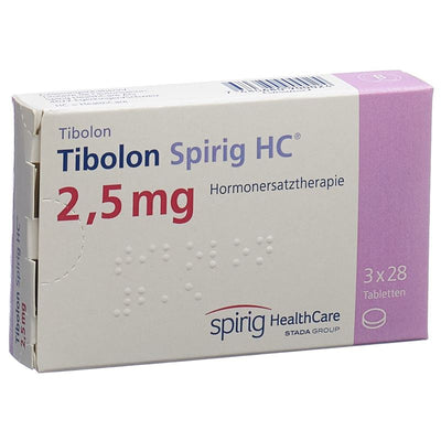 TIBOLON Spirig HC Tabl 2.5 mg 3 x 28 Stk