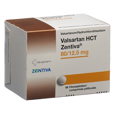 VALSARTAN HCT Zentiva Filmtabl 80/12.5mg 98 Stk