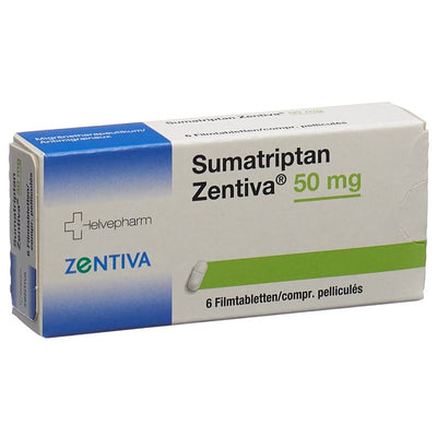 SUMATRIPTAN Zentiva Filmtabl 50 mg 6 Stk