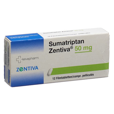 SUMATRIPTAN Zentiva Filmtabl 50 mg 12 Stk