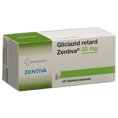 GLICLAZID retard Zentiva Ret Tabl 30 mg 120 Stk