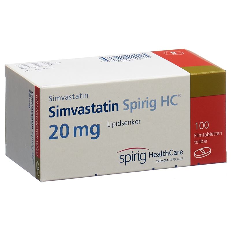 SIMVASTATIN Spirig HC Filmtabl 20 mg 100 Stk