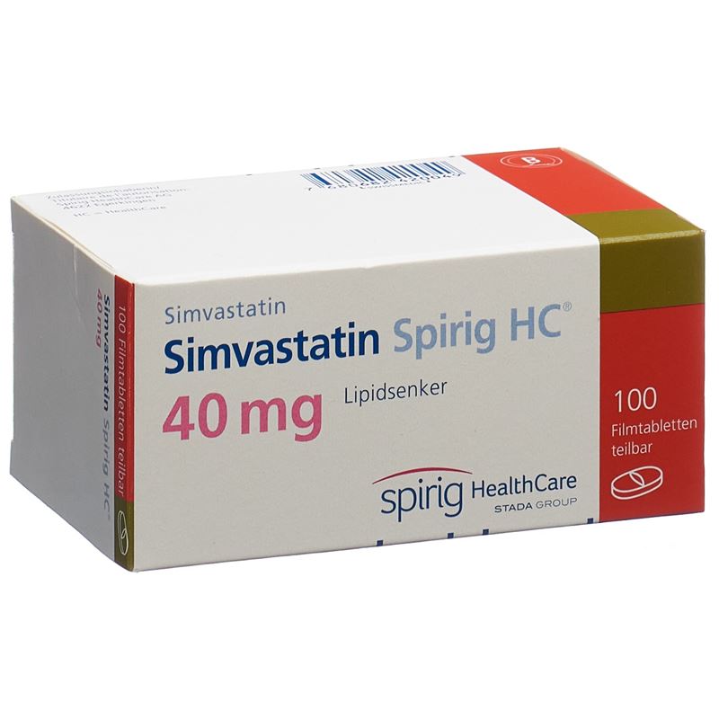 SIMVASTATIN Spirig HC Filmtabl 40 mg 100 Stk