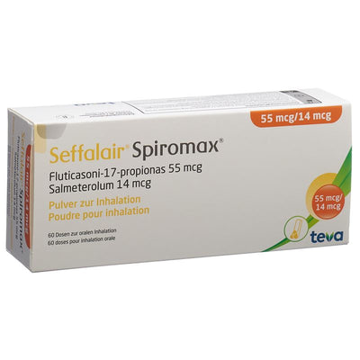 SEFFALAIR SPIROMAX Inh Plv 55/14 mcg 60 Dos