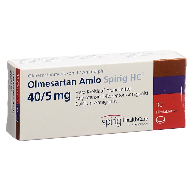 OLMESARTAN AMLO Spirig HC Filmtabl 40/5mg 30 Stk