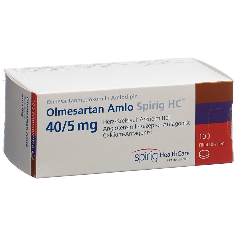 OLMESARTAN AMLO Spirig HC Filmtabl 40/5mg 100 Stk