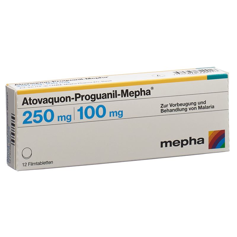 ATOVAQUON PROGUANIL Mepha Filmtabl 250/100 12 Stk