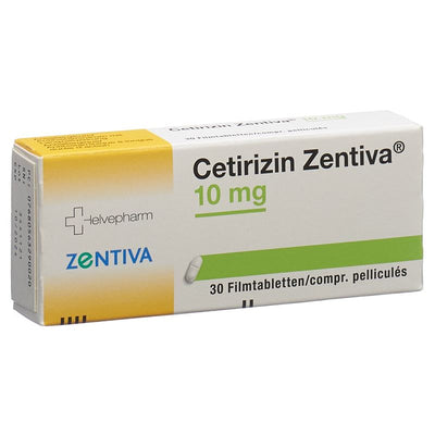 CETIRIZIN Zentiva Filmtabl 10 mg Blist 30 Stk