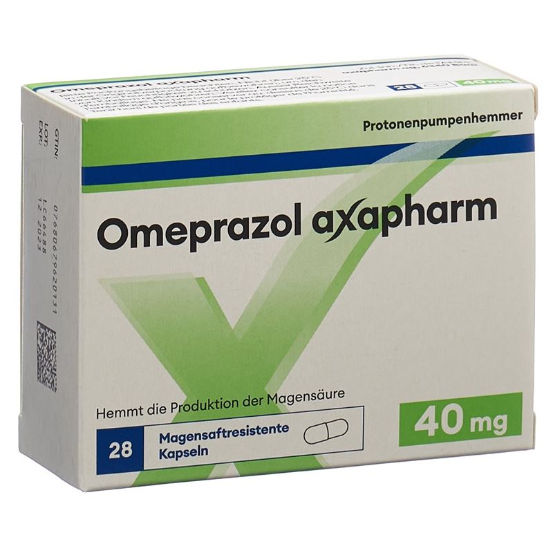 OMEPRAZOL axapharm Kaps 40 mg 28 Stk