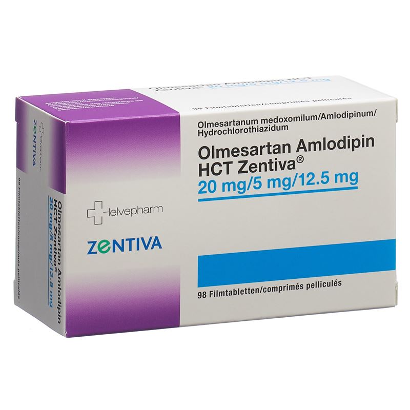 OLMESARTAN AMLODIPIN HCT Zentiva 20/5/12.5 98 Stk