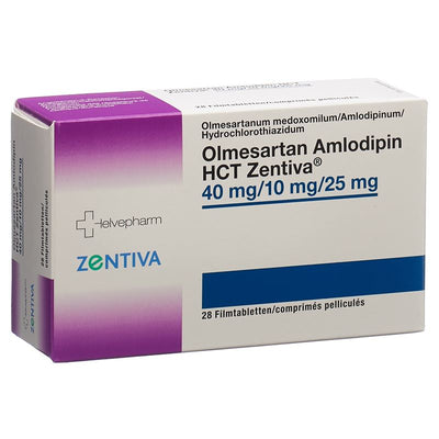 OLMESARTAN AMLODIPIN HCT Zentiva 40/10/25 28 Stk