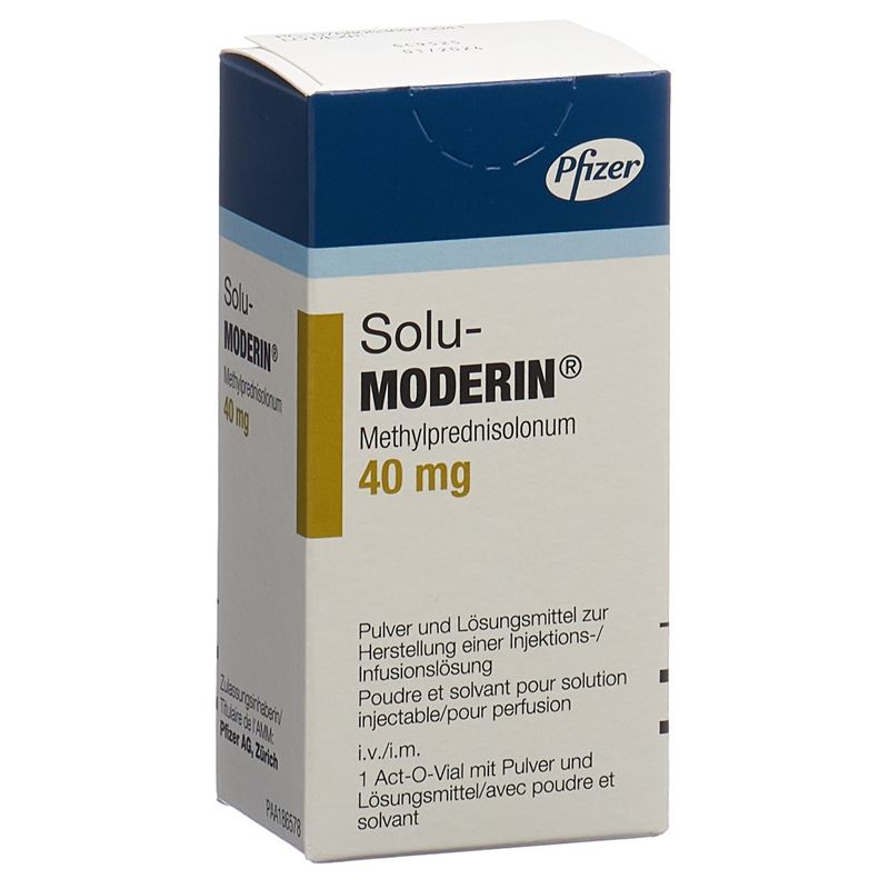 SOLU-MODERIN Trockensub 40 mg c Solv Act O Vial