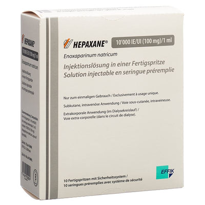 HEPAXANE Inj Lös 100 mg/ml Fertspr 10 Stk