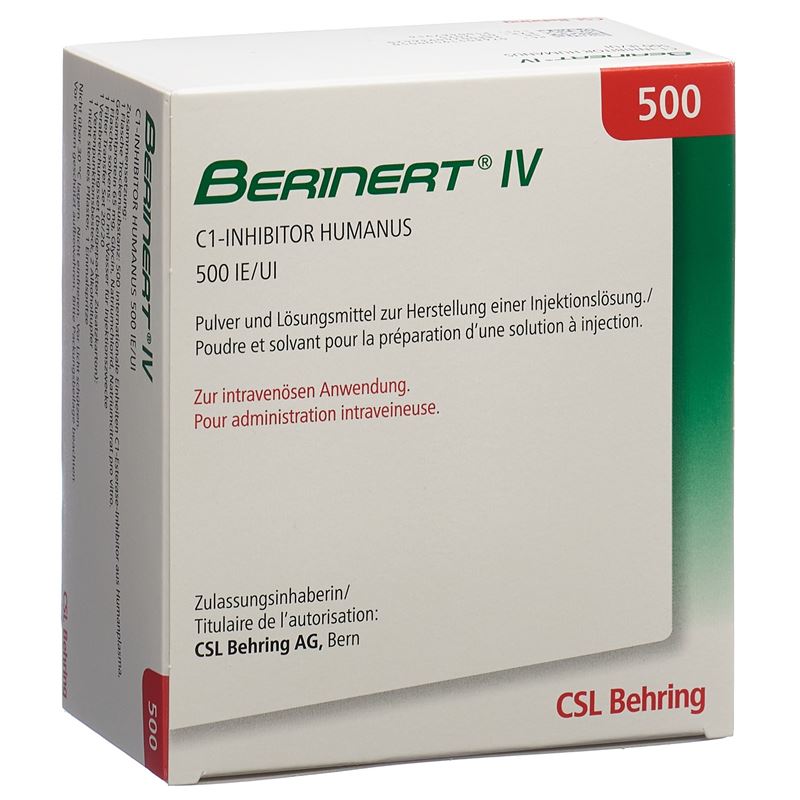 BERINERT IV Trockensub 500 IE c Solv Set