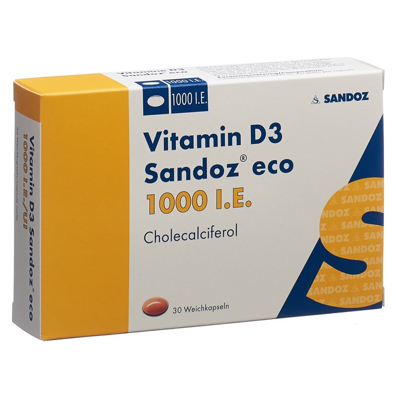 VITAMIN D3 Sandoz eco Weichkaps 1000 IE 30 Stk