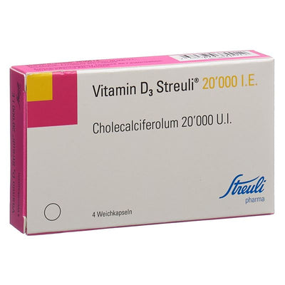 VITAMIN D3 Streuli Weichkapseln 20000 IE 4 Stk