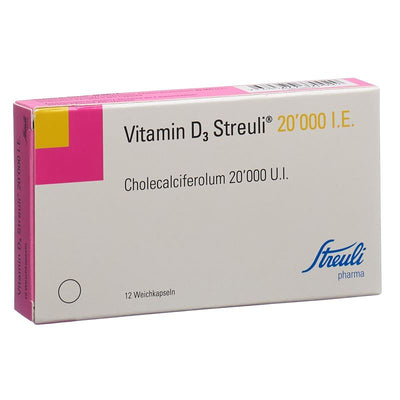 VITAMIN D3 Streuli Weichkapseln 20000 IE 12 Stk