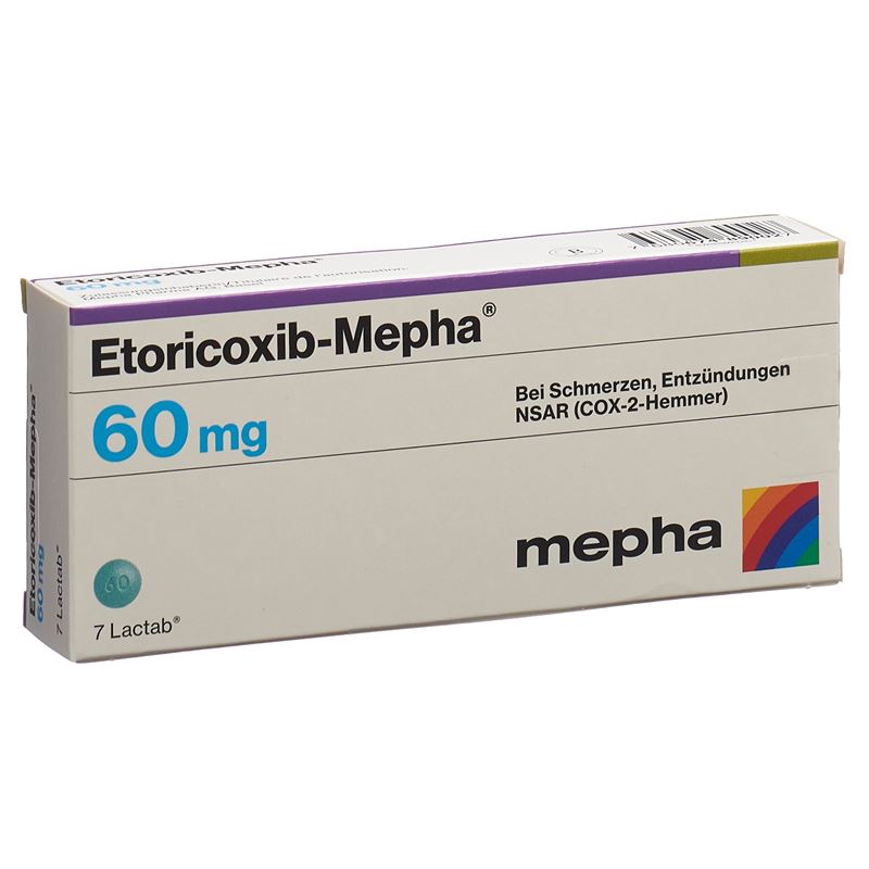 ETORICOXIB Mepha Lactab 60 mg 7 Stk