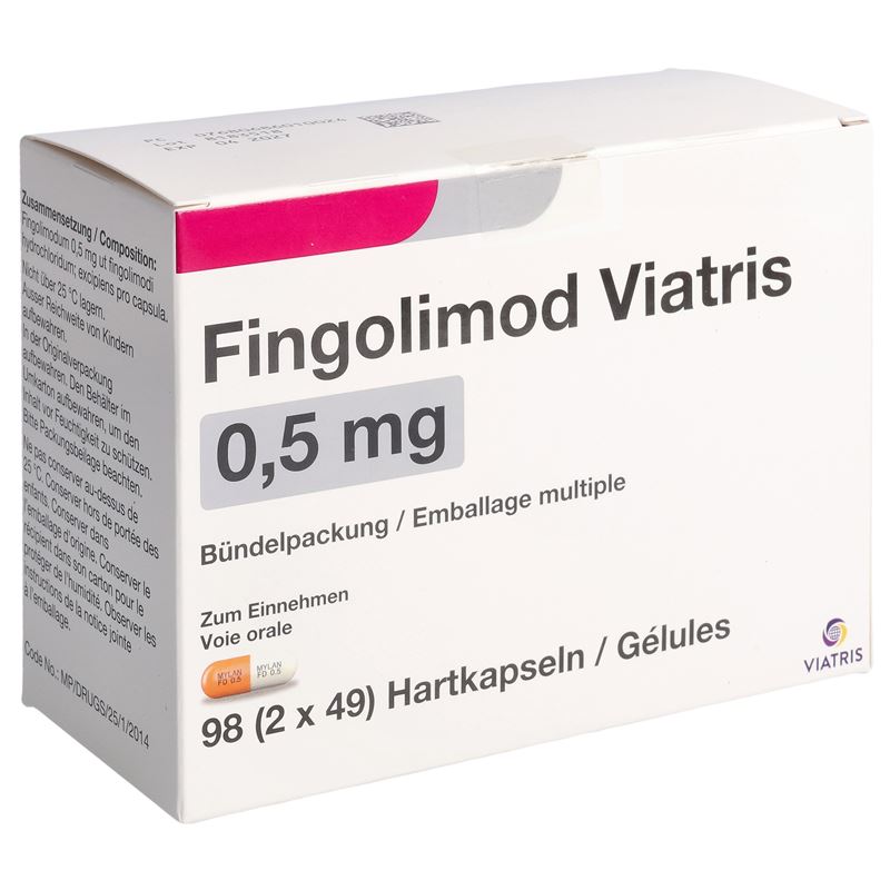 FINGOLIMOD Viatris Kaps 0.5 mg 98 Stk