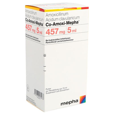 CO-AMOXI Mepha Plv 457 mg f Susp Fl 70 ml