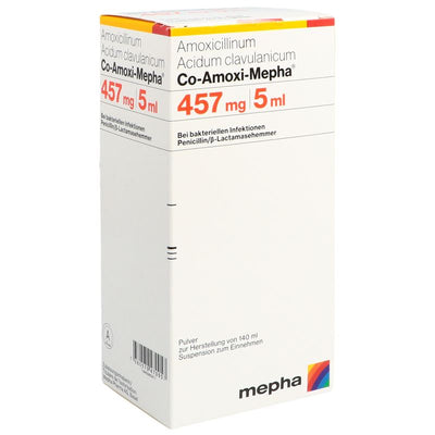 CO-AMOXI Mepha Plv 457 mg f Susp Fl 140 ml